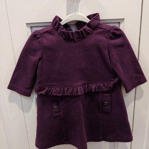 Formal Purple Dress with Ruffle